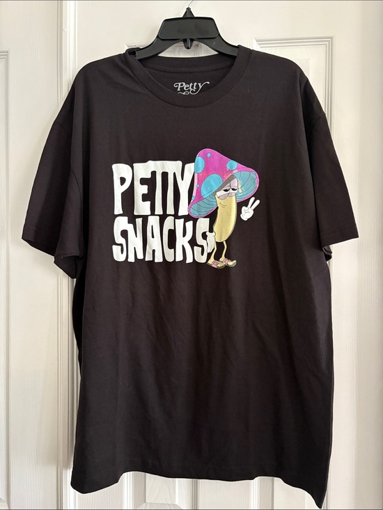 Petty snacks Other - Petty Snacks “Peace Out Shroom" black cotton graphic t-shirt Men’s XL